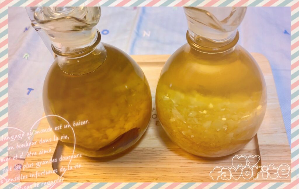 Garlic oil Completed photo