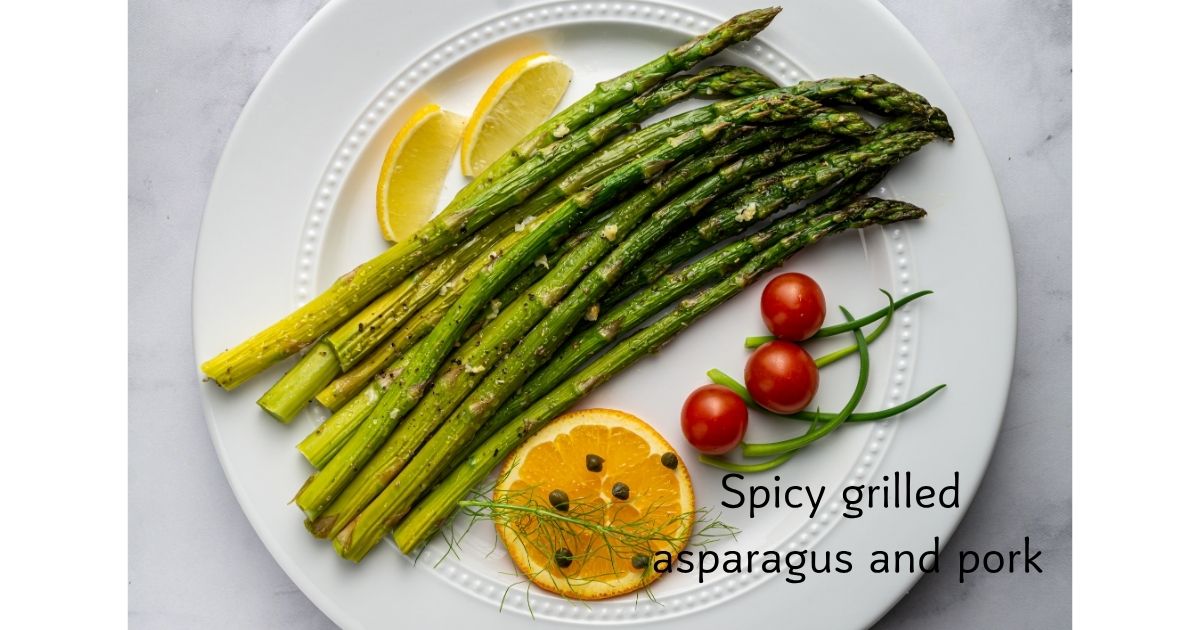 Cajun Grilled Asparagus and Pork