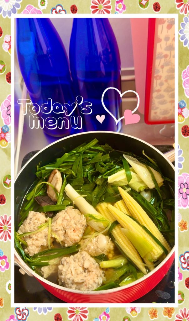 Your healthy chicken and shrimp dumpling hotpot is ready