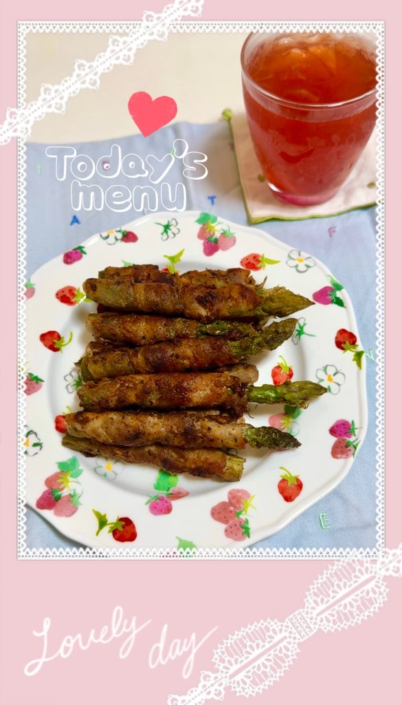 Cajun Grilled Asparagus and Pork
Completed photo 1