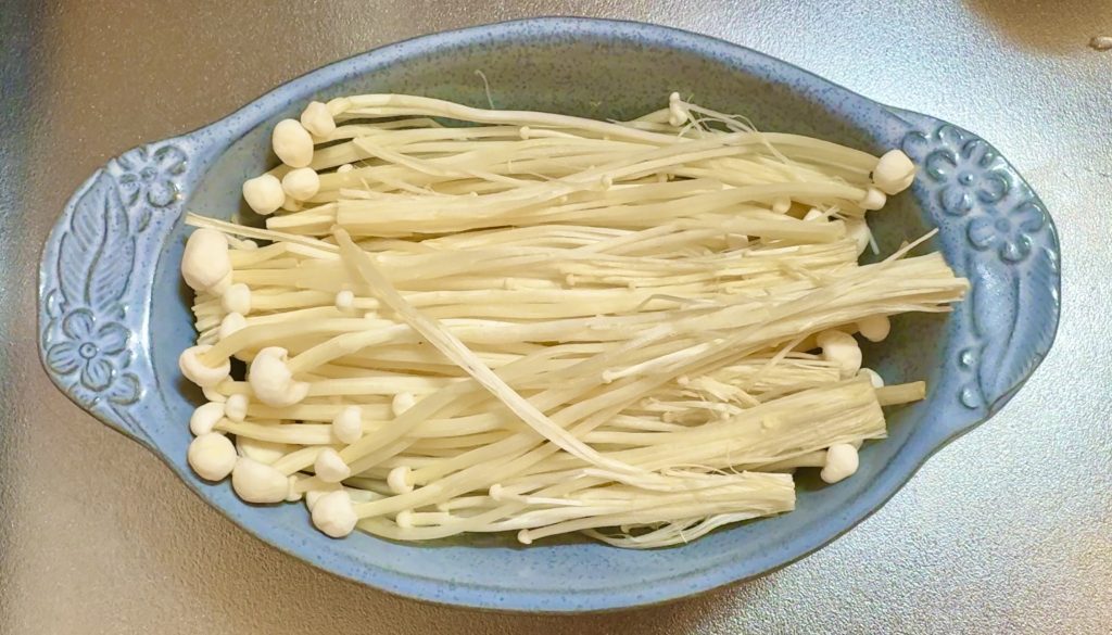 Garlic Butter Baked Squid with Enoki Mushrooms How to make 1