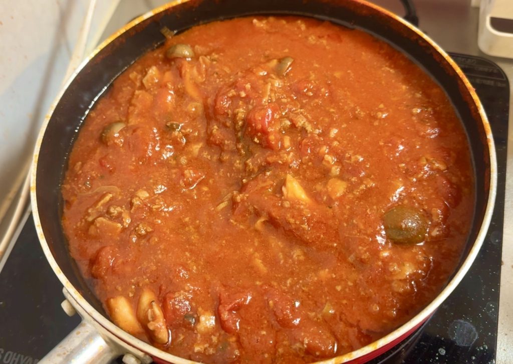 Tomato Meatball Pasta with Leftovers How to make 1