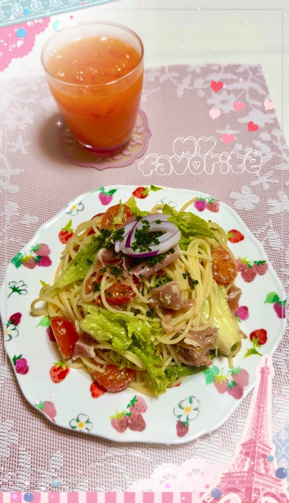Elegant Chilled Prosciutto and Tomato Pasta Completed photo1