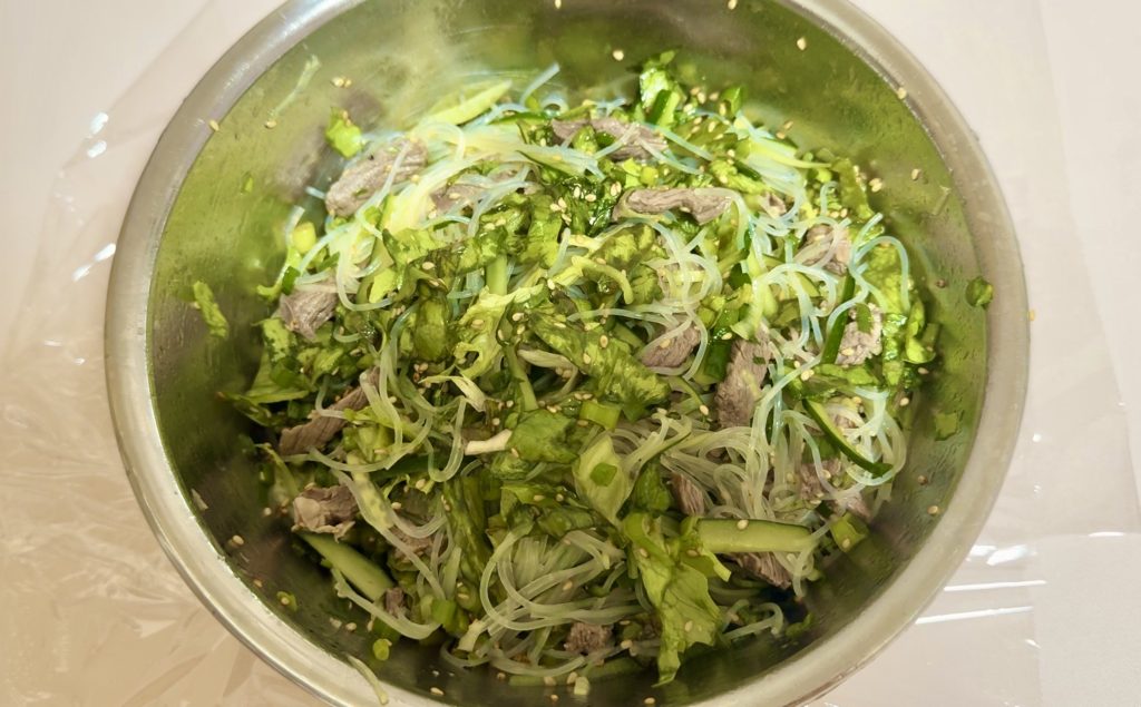 Chinese Glass Noodle Salad with Beef How to make 7