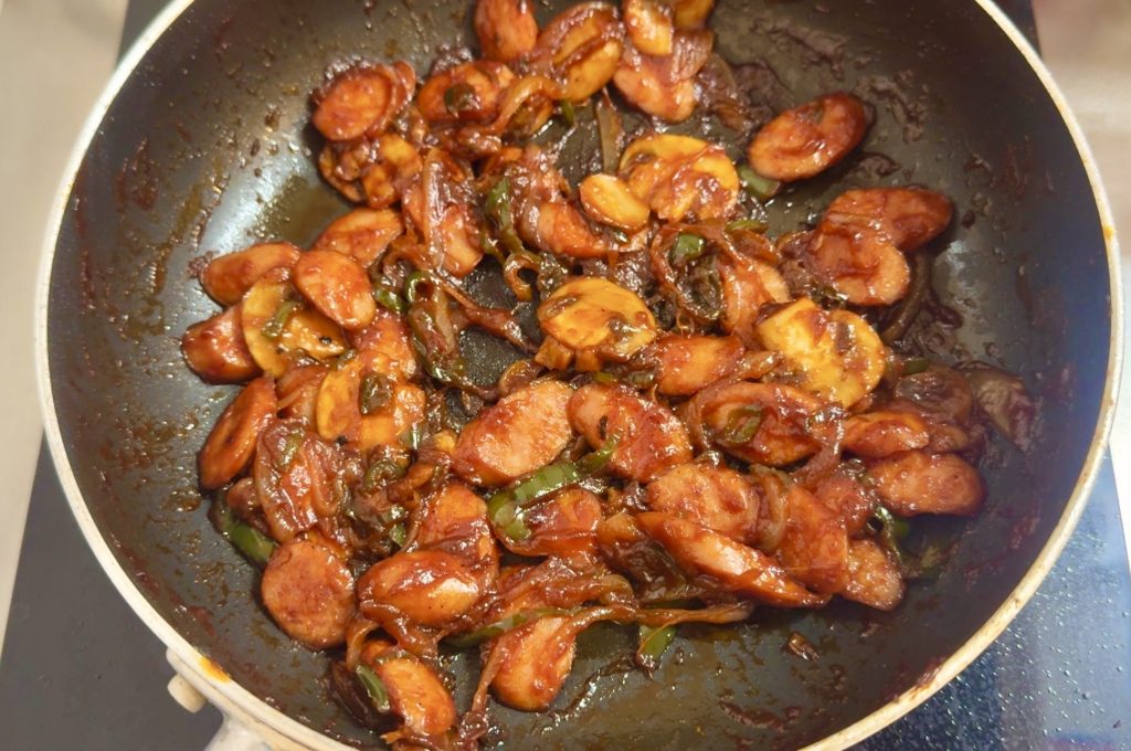 Sausage-Loaded Napolitan (Japanese Ketchup Pasta) How to make 5