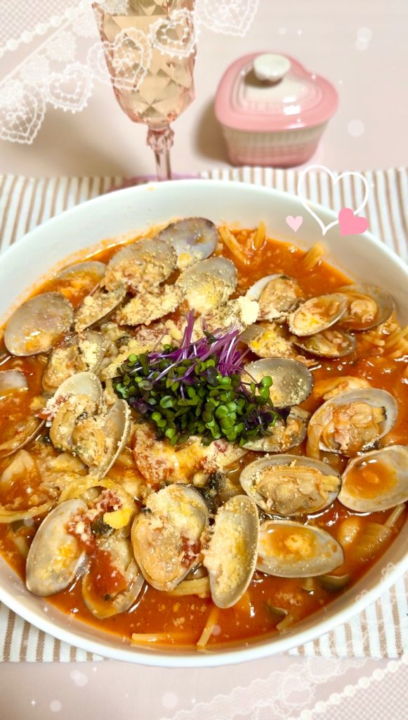 Light Tomato Seafood Soup Pasta (Easy One-Pot Recipe) 　Completed photo1