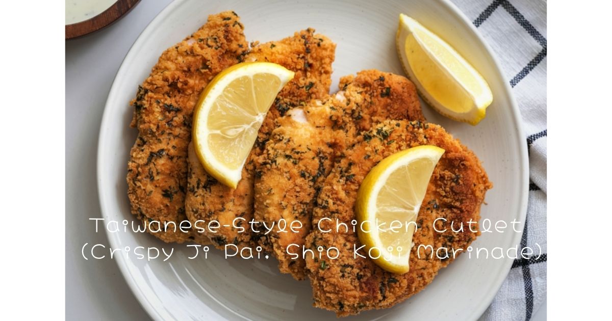 Taiwanese-Style Chicken Cutlet (Crispy Ji Pai, Shio Koji Marinade)