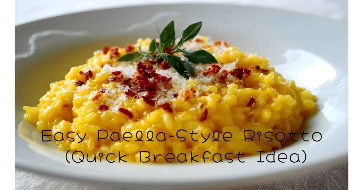 Easy Paella-Style Risotto (Quick Breakfast Idea)