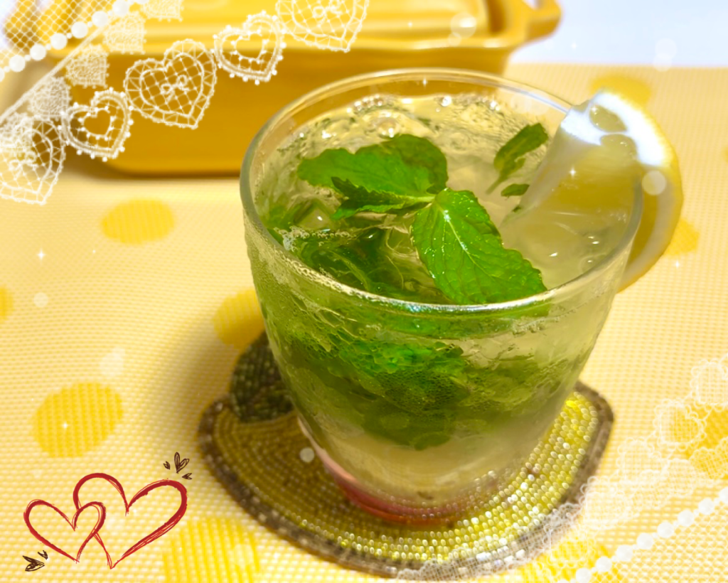 Lemon Syrup Mint Soda Completed photo