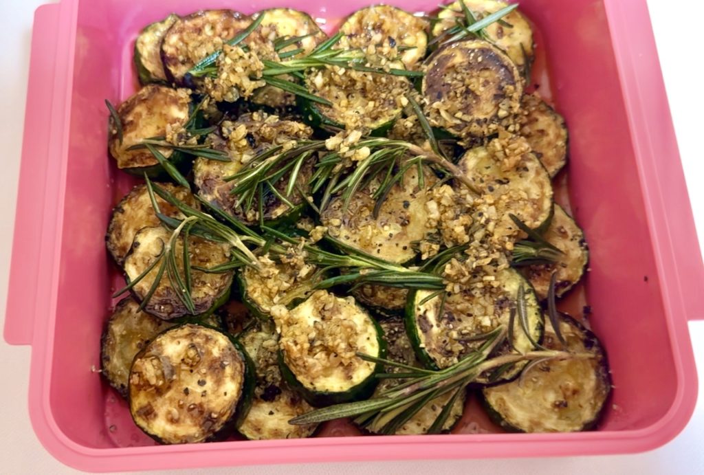 Rosemary Zucchini Marinade with Garlic Oil | An Easy Elegant Appetizer How to make 3