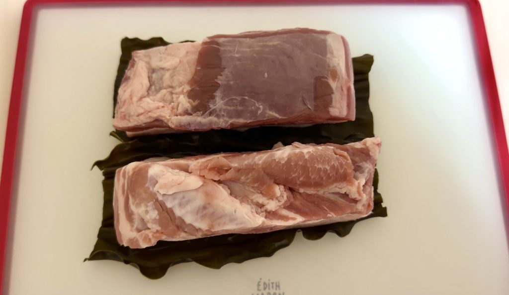 Kombu-Cured Pork Belly Samgyeopsal How to make 1